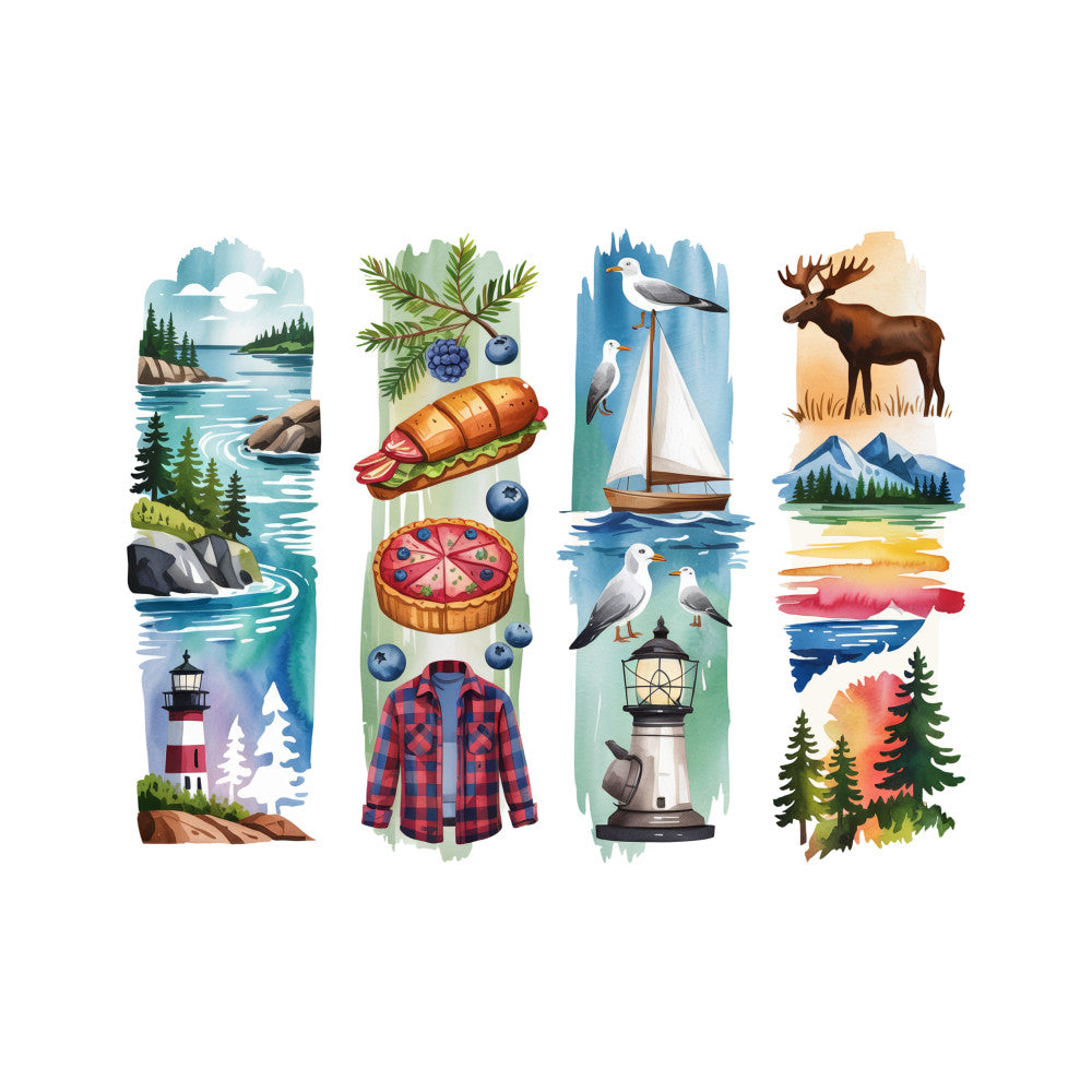 Brushstroke State Fabric Panel 50