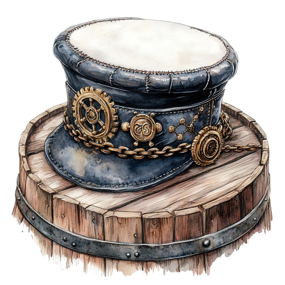 Steampunk Nautical Fabric Panel 24