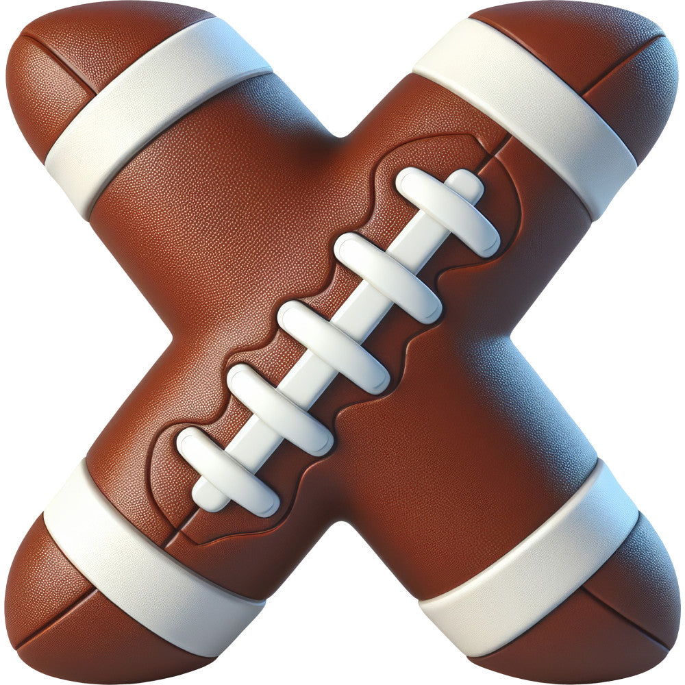 Football Alphabet Fabric Panel 32