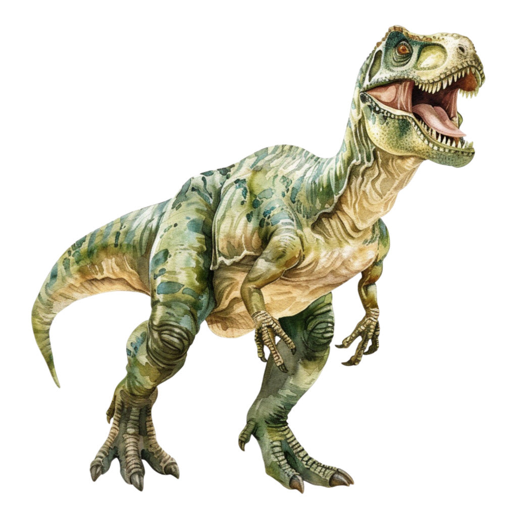 Watercolor Dinosaurs Fabric Panel 44