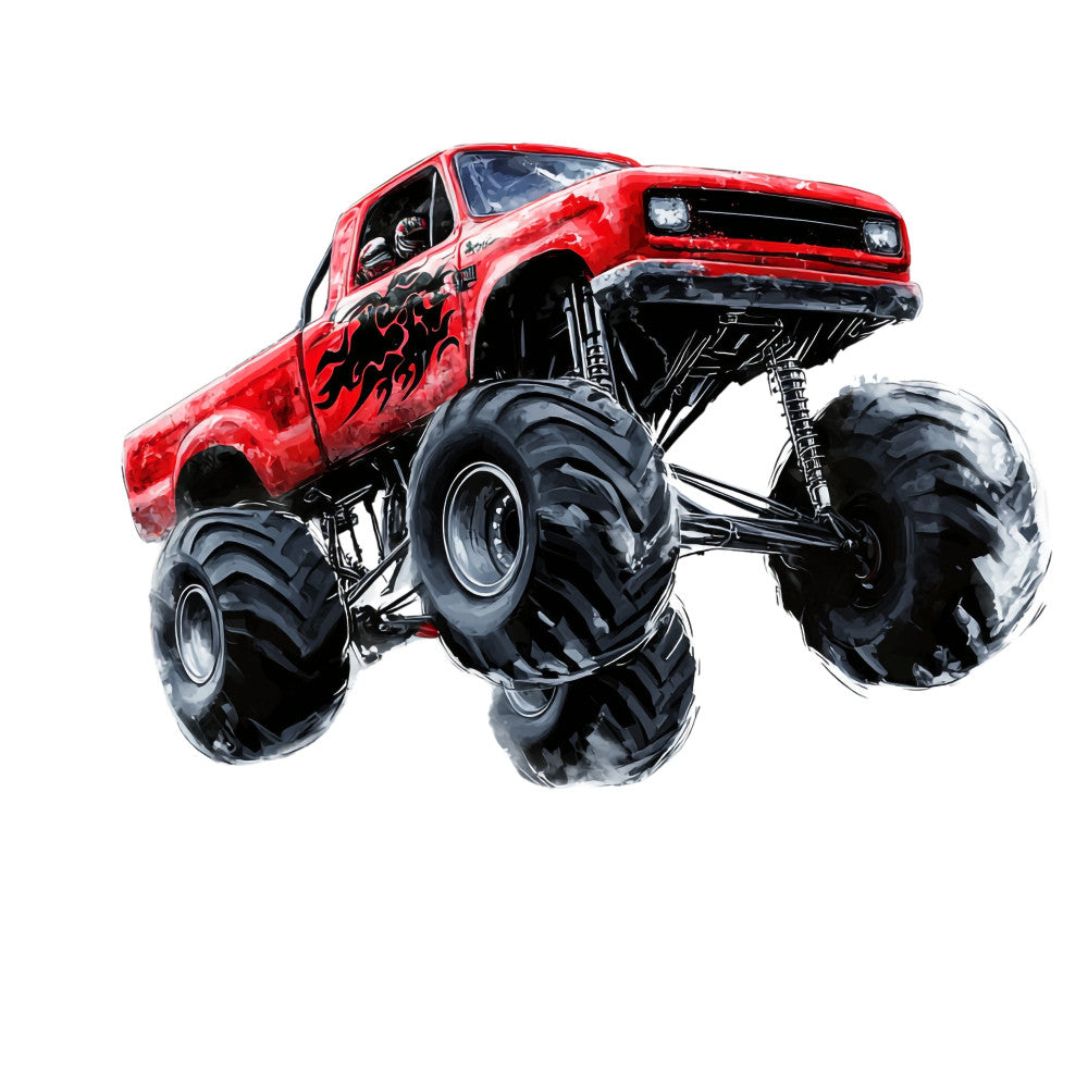 Monster Truck Show Fabric Panel 7