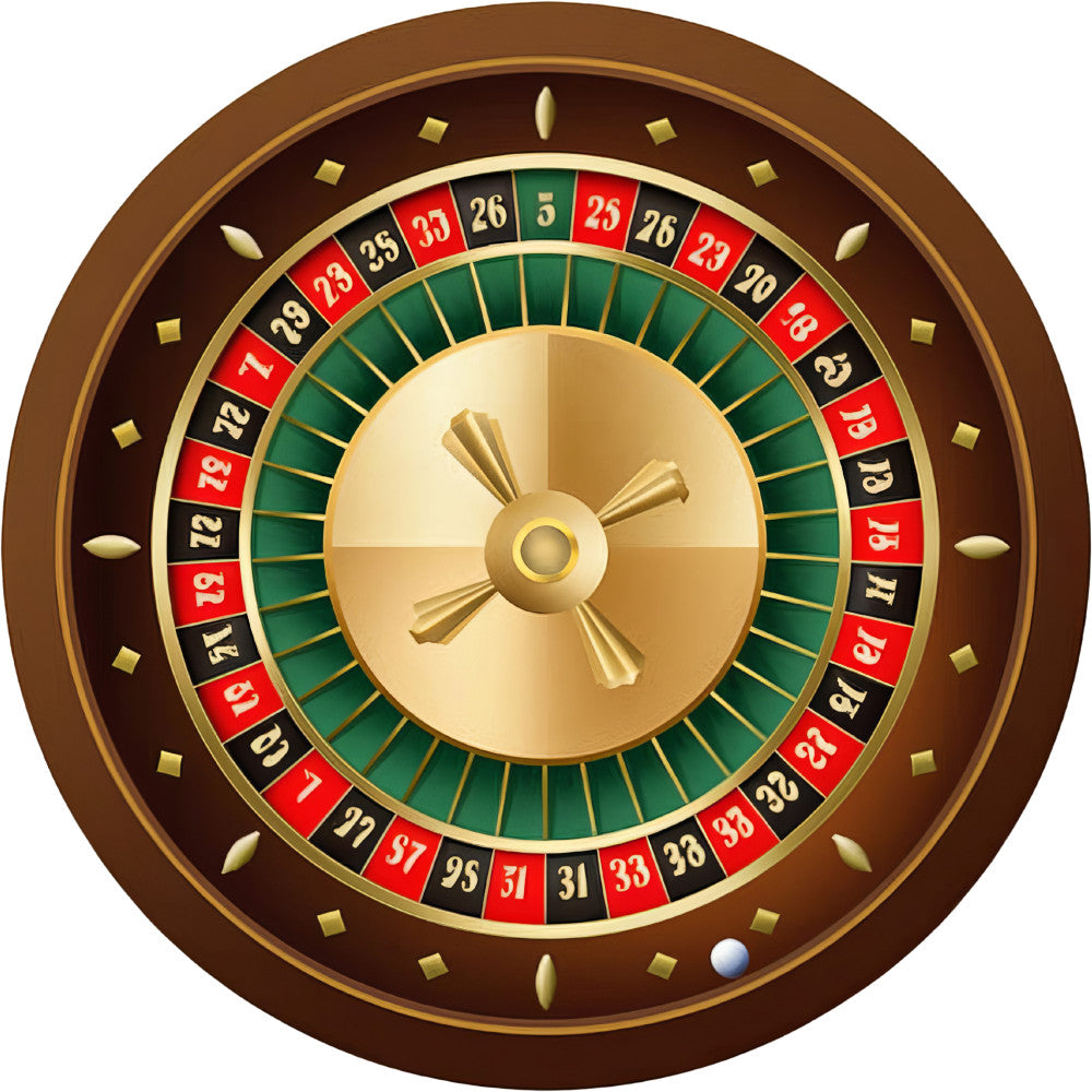 roulette wheel, casino gaming, brown, gold, red, green, black, numbers, gambling theme, circular design, spinning wheel, betting game, gaming motif, fabric panel, quilting cotton, watercolor style, entertainment theme, casino elements, game room decor, novelty print