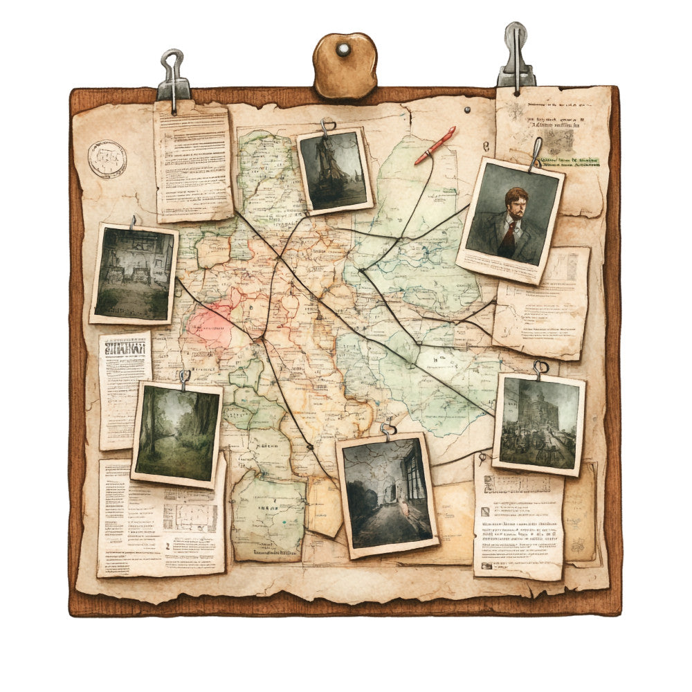 Murder Mystery Fabric Panel 33