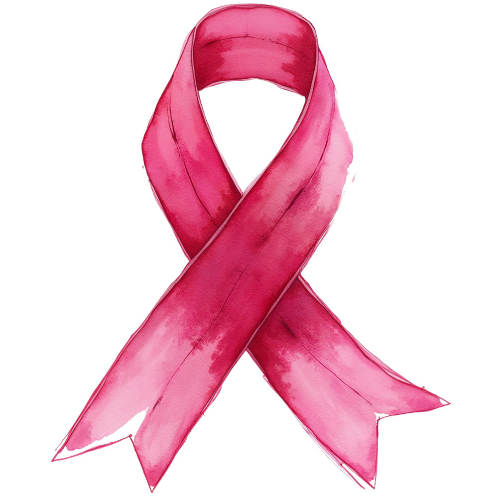 pink ribbon, breast cancer awareness, magenta, fuchsia, watercolor style, awareness symbol, fabric panel, quilting cotton, medical theme, support ribbon, cancer ribbon, pink tones, charitable cause, health awareness, solidarity symbol, fundraising theme, hope symbol, survivor support, advocacy design, cotton fabric