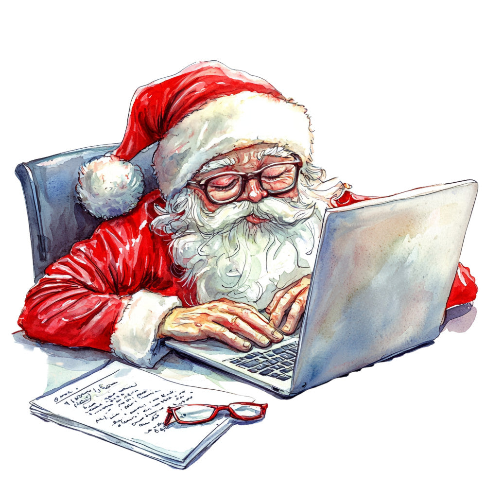 Santas Day Off Fabric Panel 2