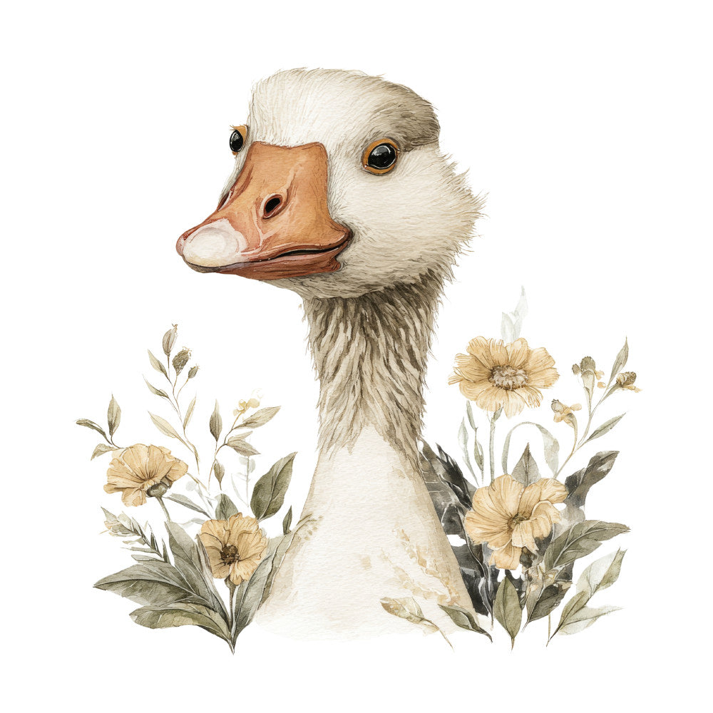 Vintage Silly Goose Fabric Panel 10