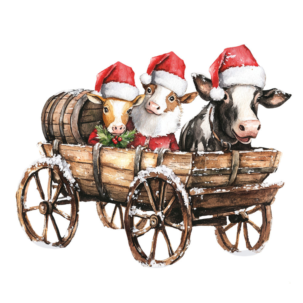 Cowboy Christmas Fabric Panel 24