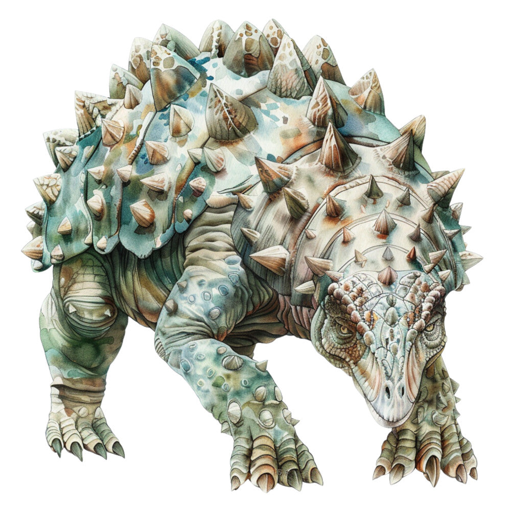 Watercolor Dinosaurs Fabric Panel 29