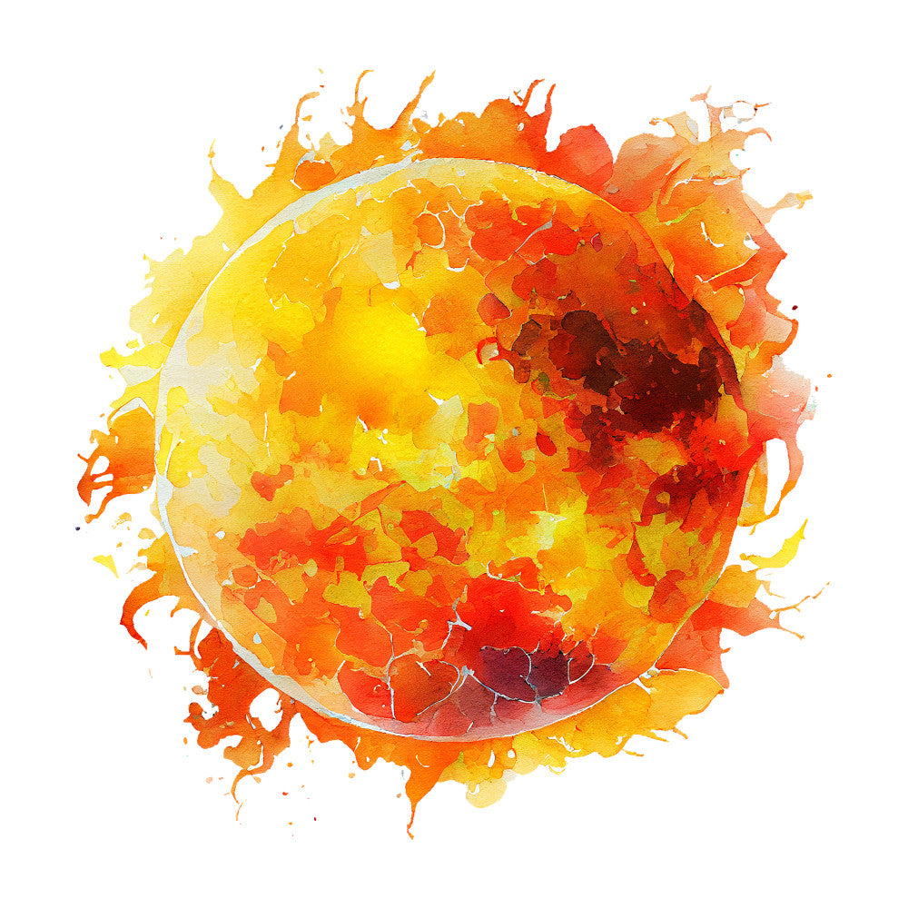 Watercolor Space Planet Fabric Panel 4