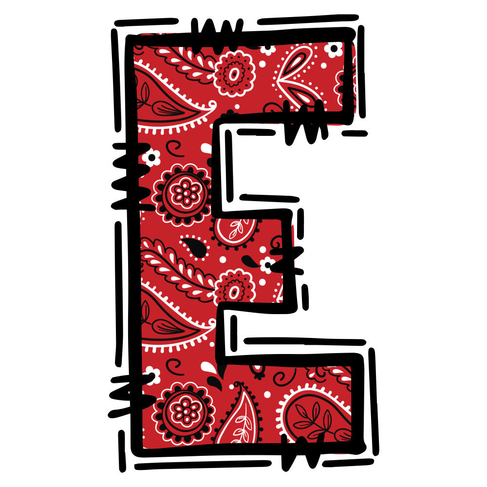 Cowboy Alphabet Fabric Panel 6
