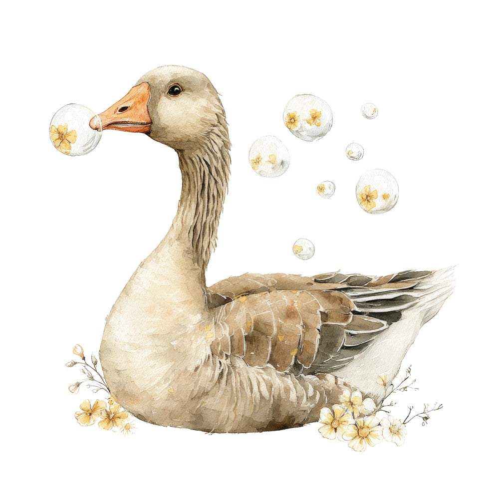 Vintage Silly Goose Fabric Panel 16