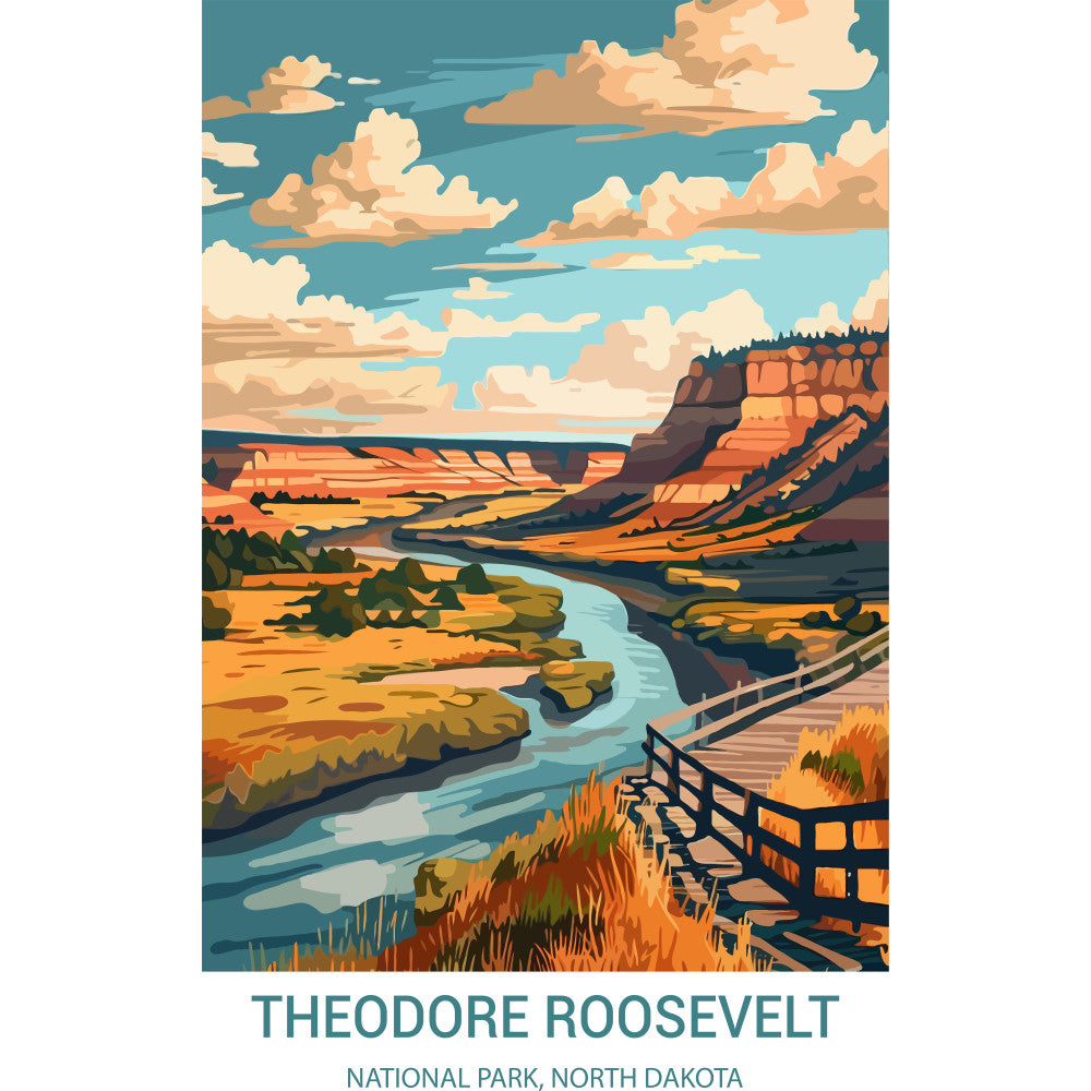 National Parks Posters Fabric Panel 54