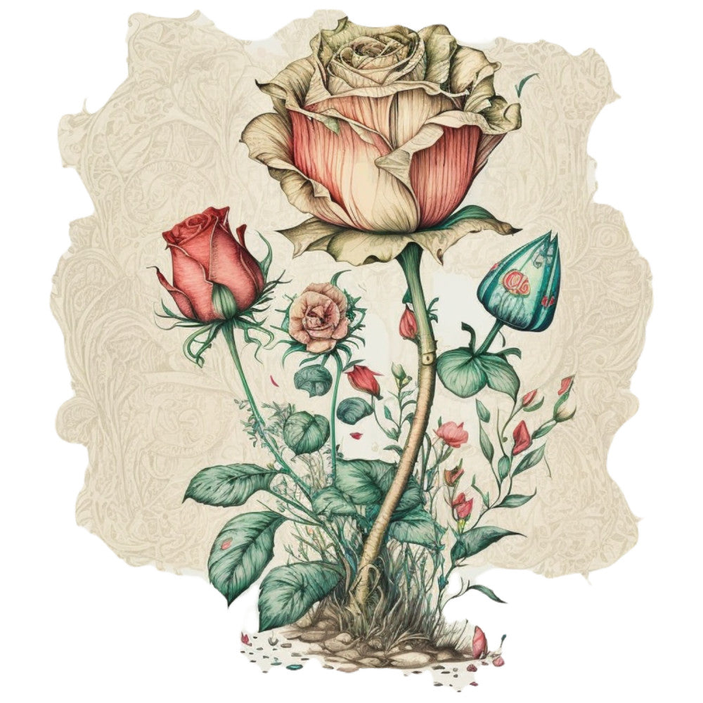 Classic Alice in Wonderland Fabric Panel 33