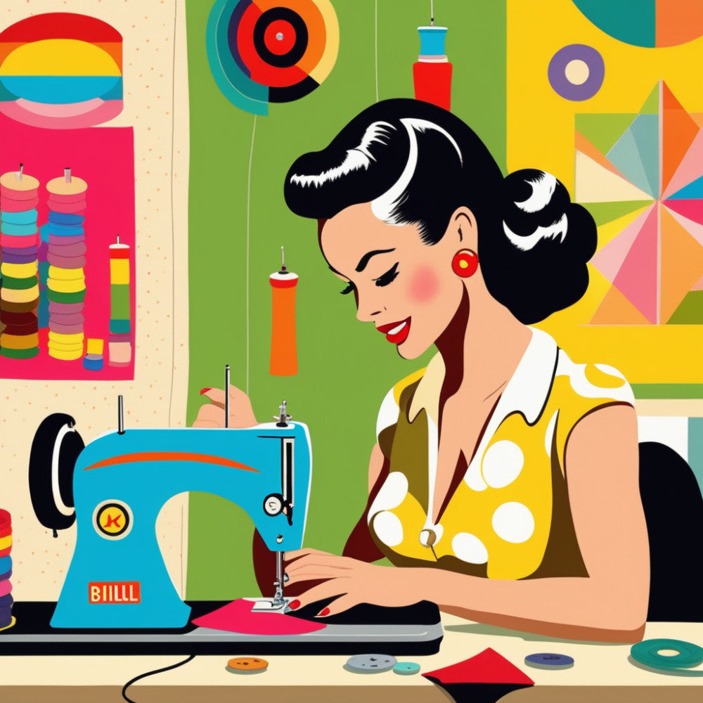 Pop Art Sewing Fabric Panel 42