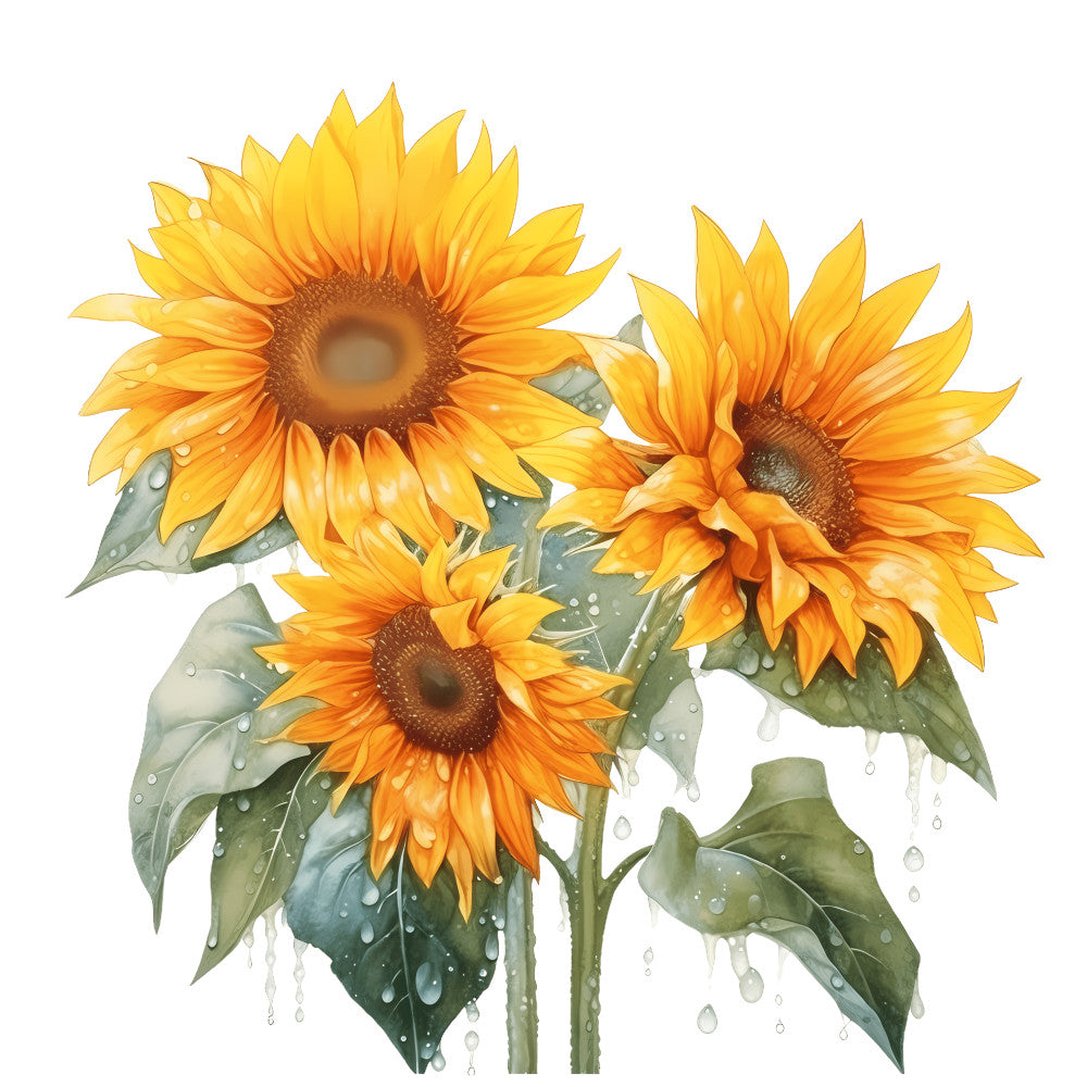 Summer Sunflowers Fabric Panel 6