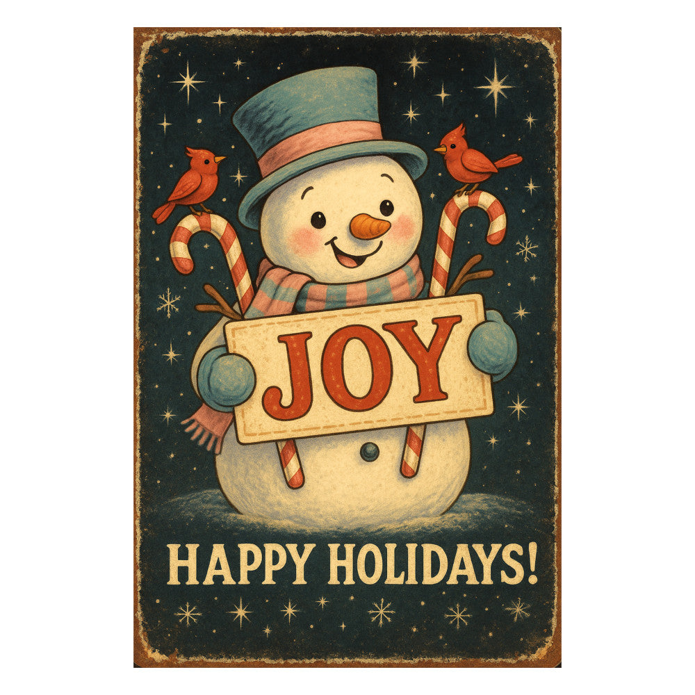 Vintage Christmas Poster Fabric Panel 6