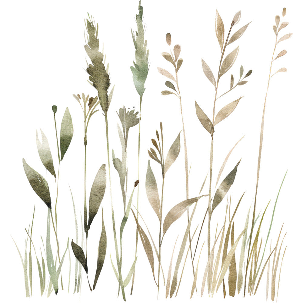 Watercolor Farm Fabric Panel 9