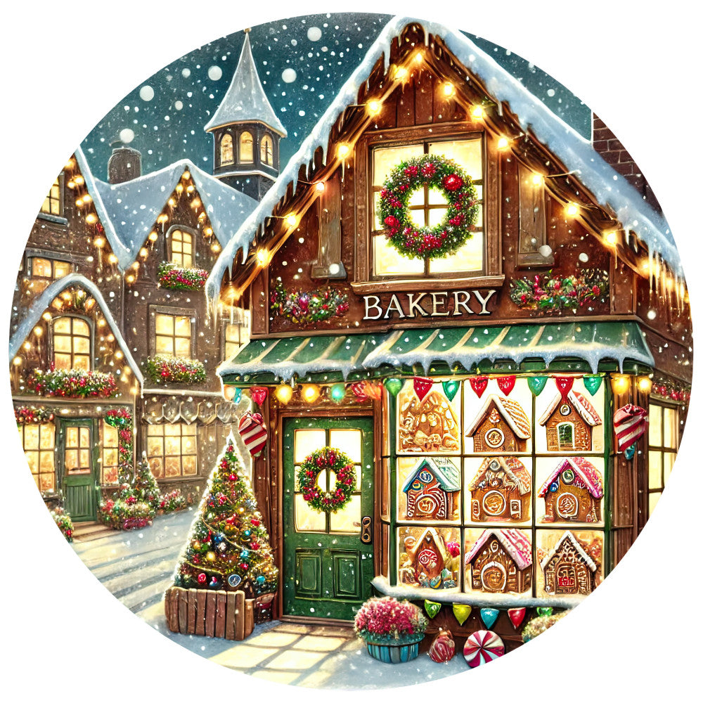Christmas Villages Fabric Panel 45