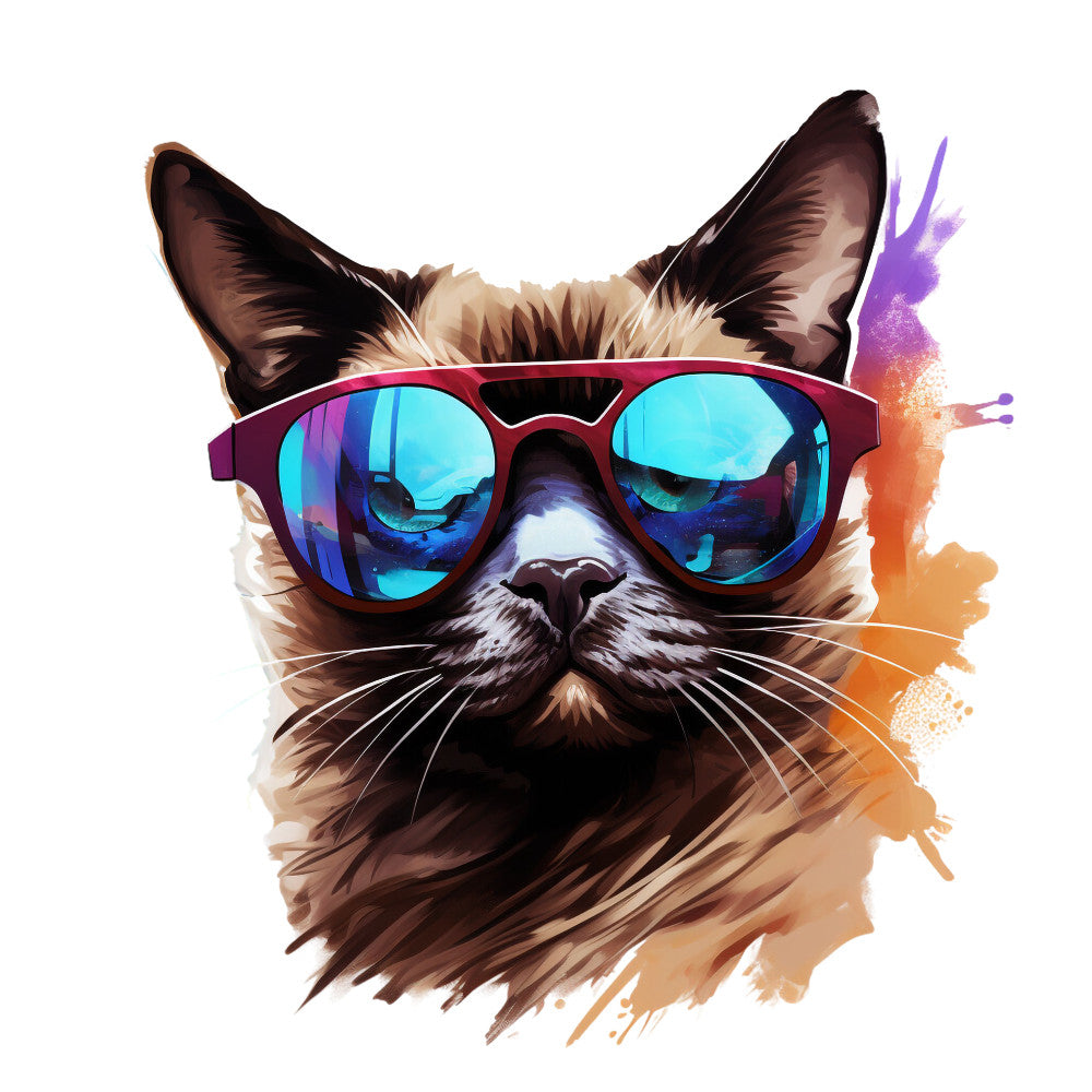 Cats with Sunglasses Fabric Panel 11