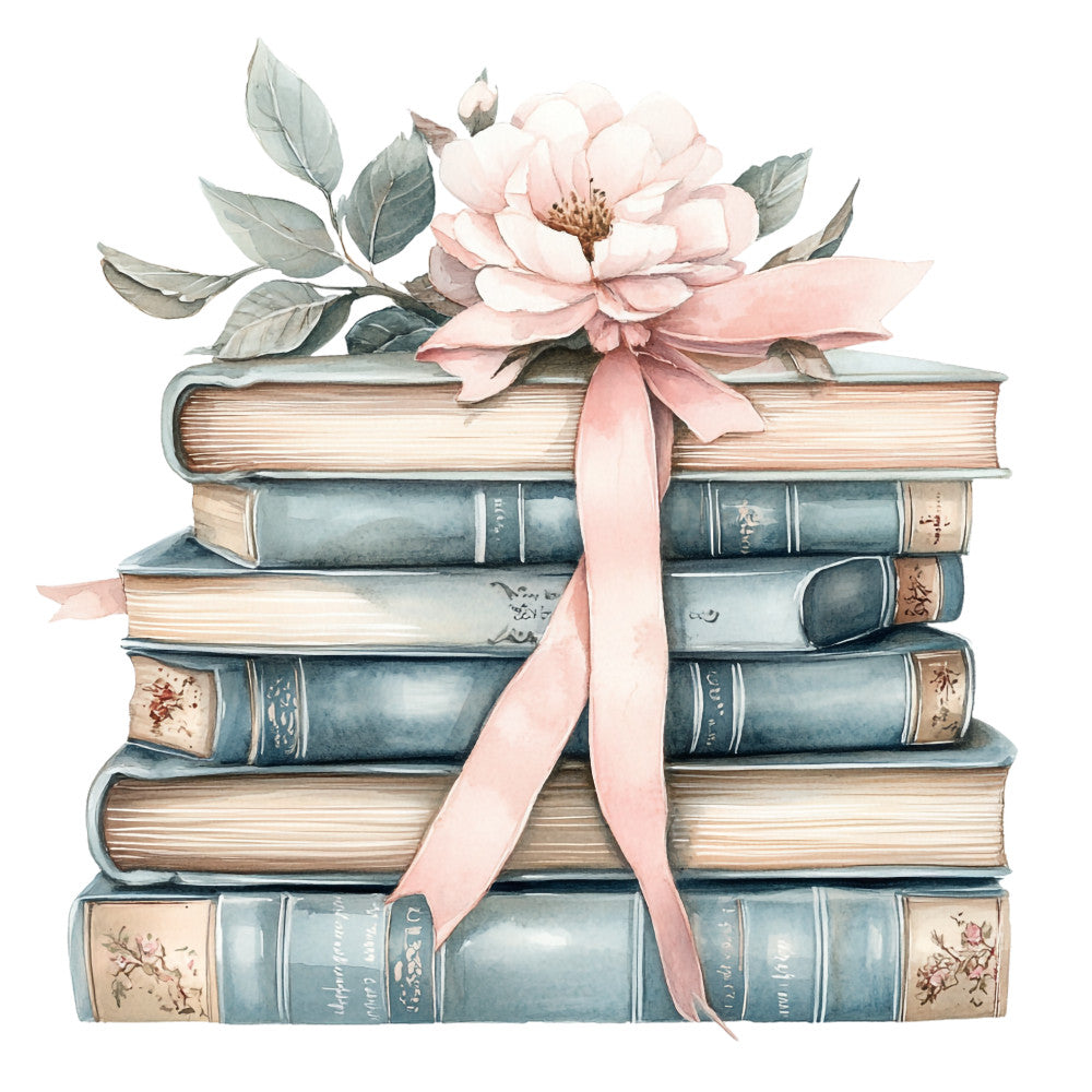 Shabby Chic Books Fabric Panel 13