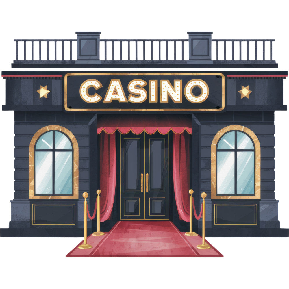 Watercolor Casino Fabric Panel 49