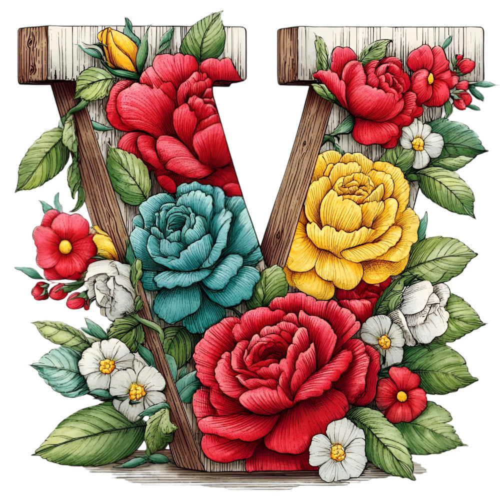 Wedding Alphabet Fabric Panel 3