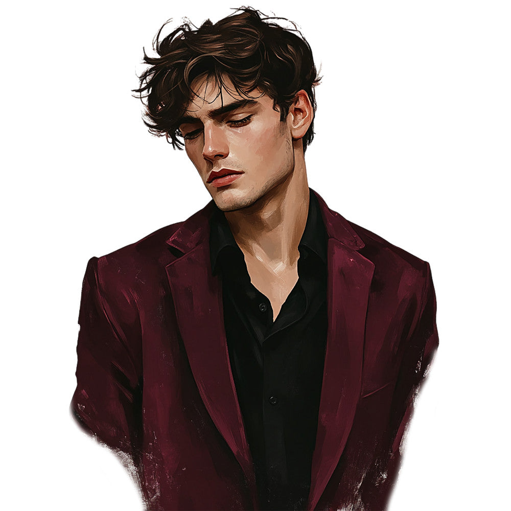 Dark Romance Fabric Panel 15