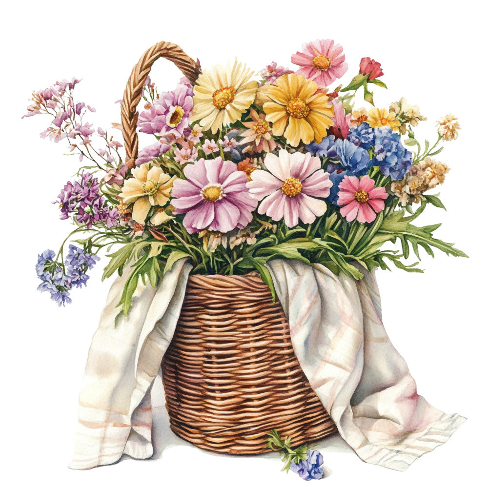 Vintage Garden Fabric Panel 22