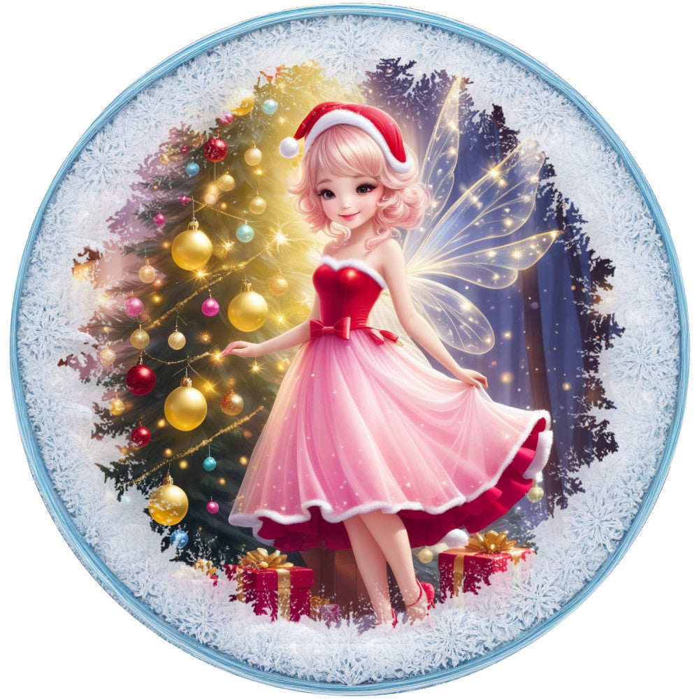 Winter Fairy Ornament Fabric Panel 8