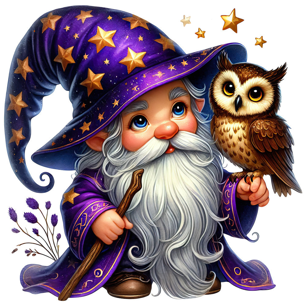 Wizard Gnomes Fabric Panel 8