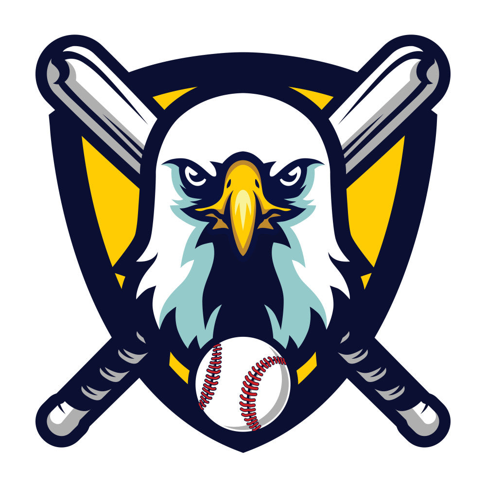 Baseball Eagle Emblem Fabric Panel 1