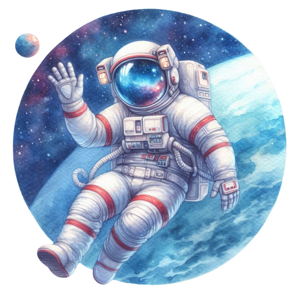 Cute Little Astronaut Fabric Panel 13