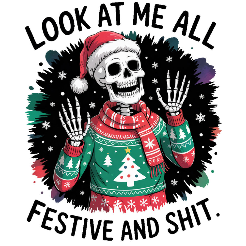 Festive and Shit Fabric Panel 1