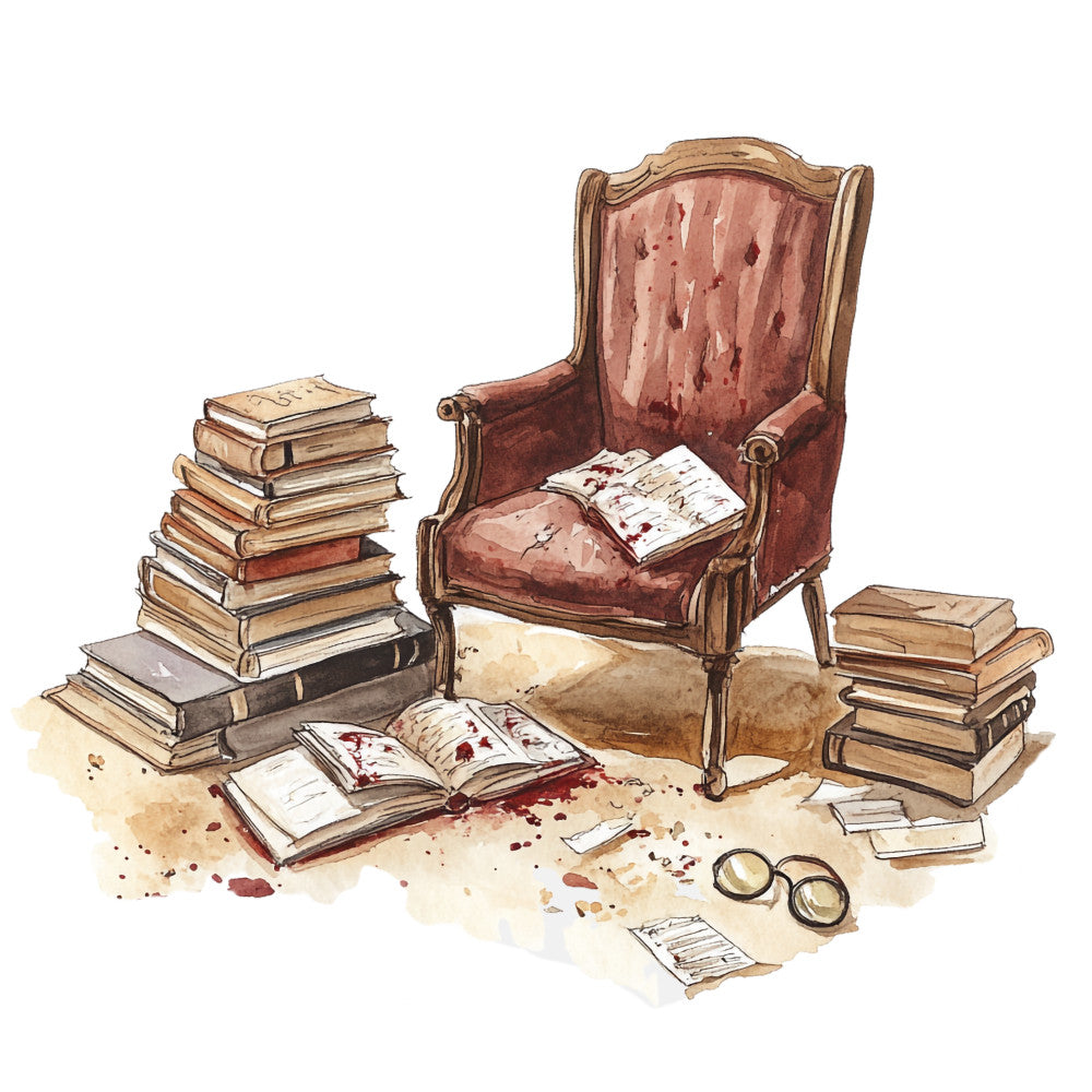 Murder Mystery Fabric Panel 25