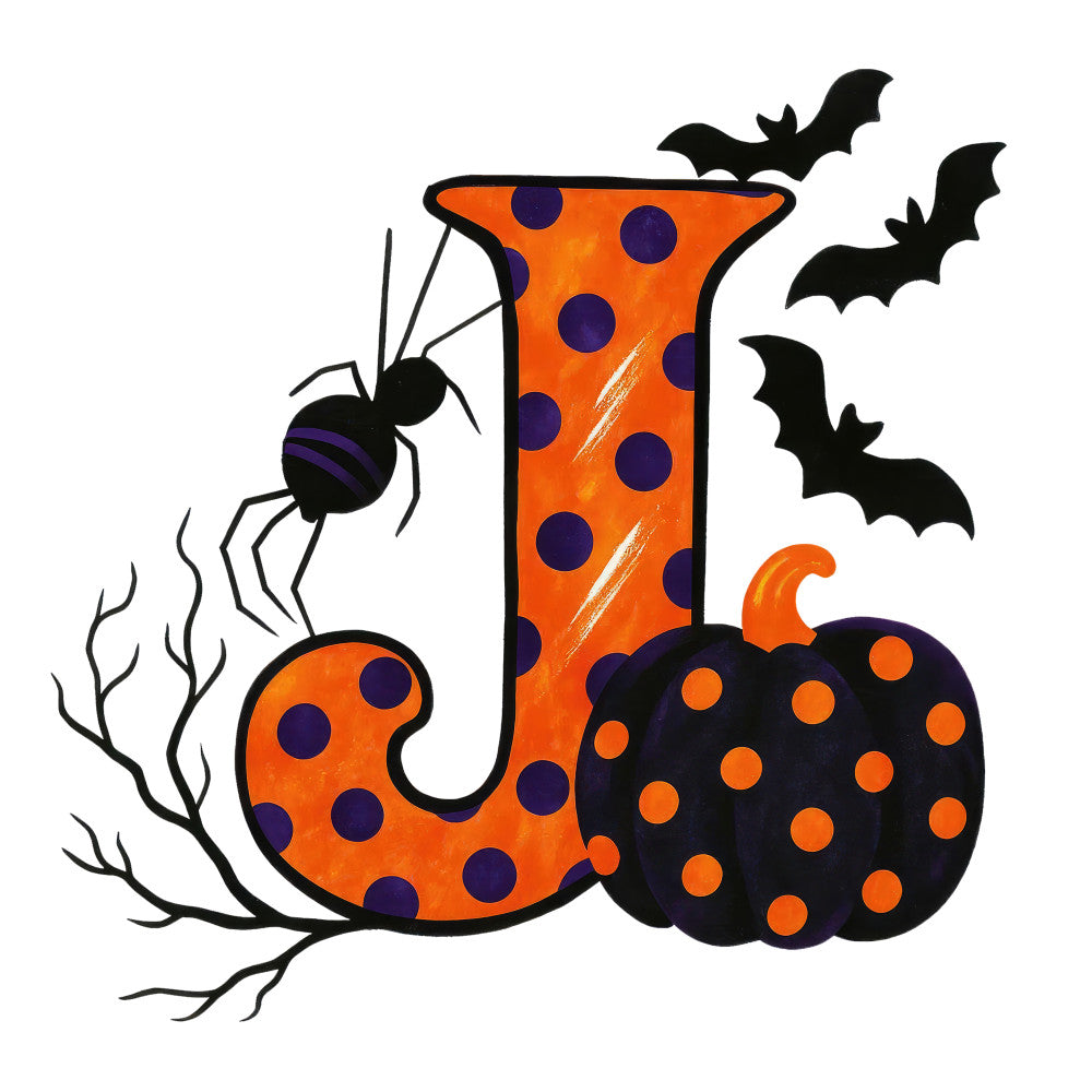 Halloween Alphabet Fabric Panel 3