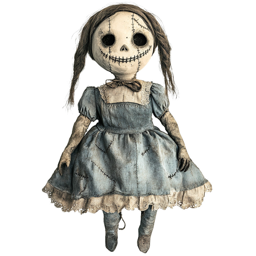 Creepy Dolls Fabric Panel 16