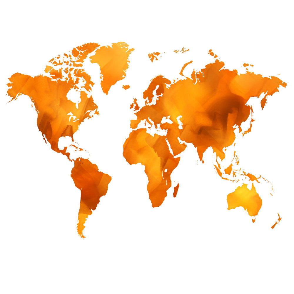 Colorful World Map Fabric Panel 2