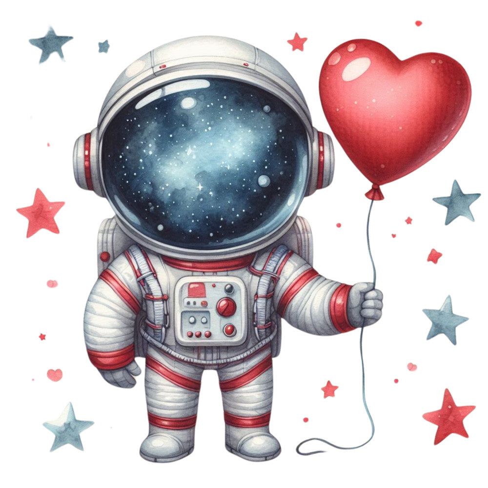 Cute Little Astronaut Fabric Panel 22