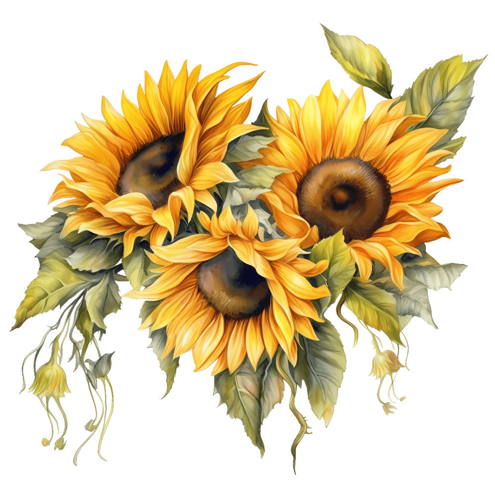 Summer Sunflowers Fabric Panel 4