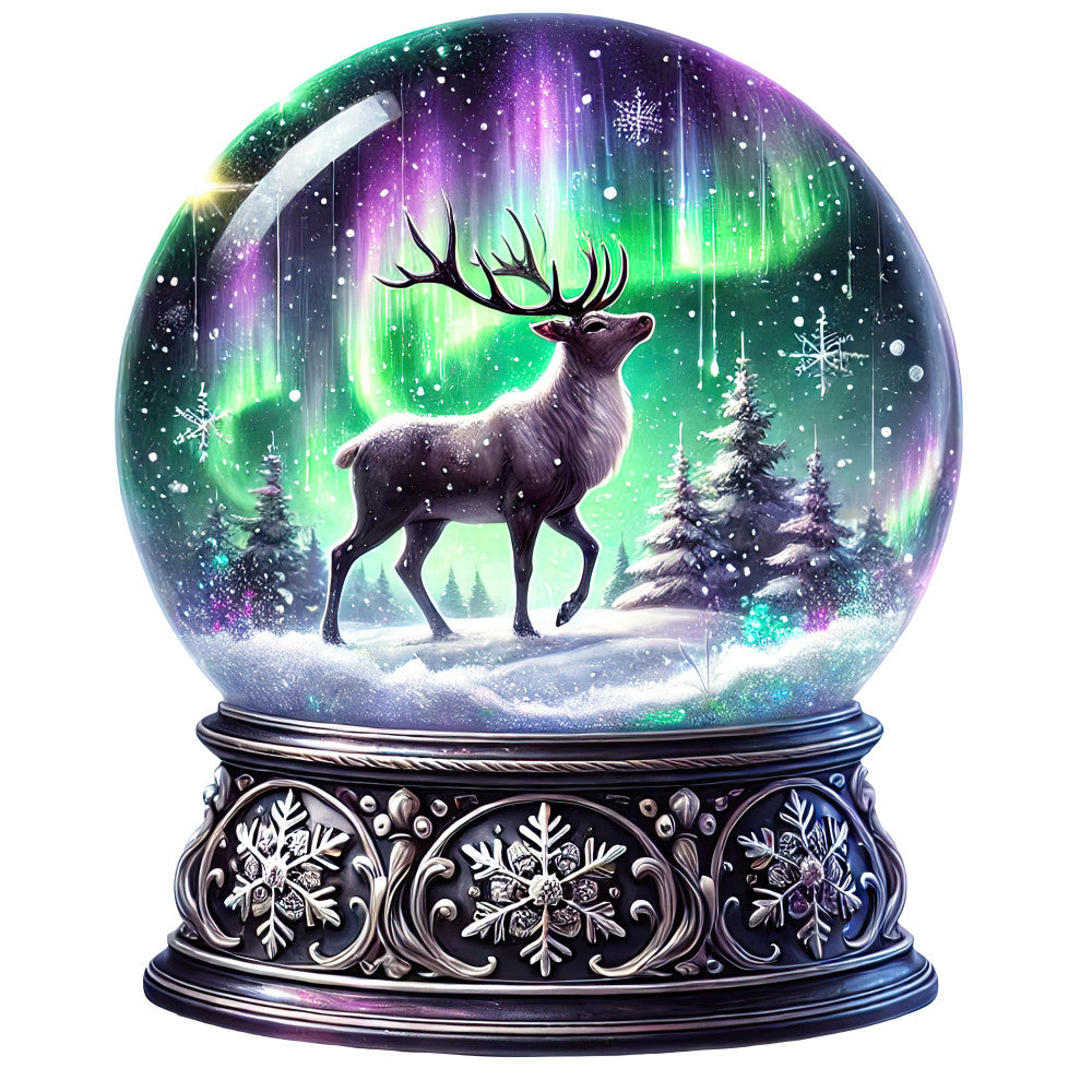 Christmas Snow Globes Fabric Panel 66