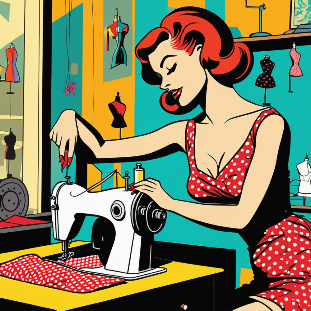 Pop Art Sewing Fabric Panel 13