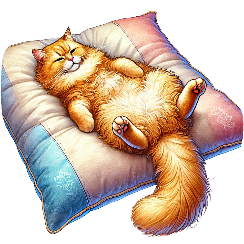 Lazy Cats Fabric Panel 6