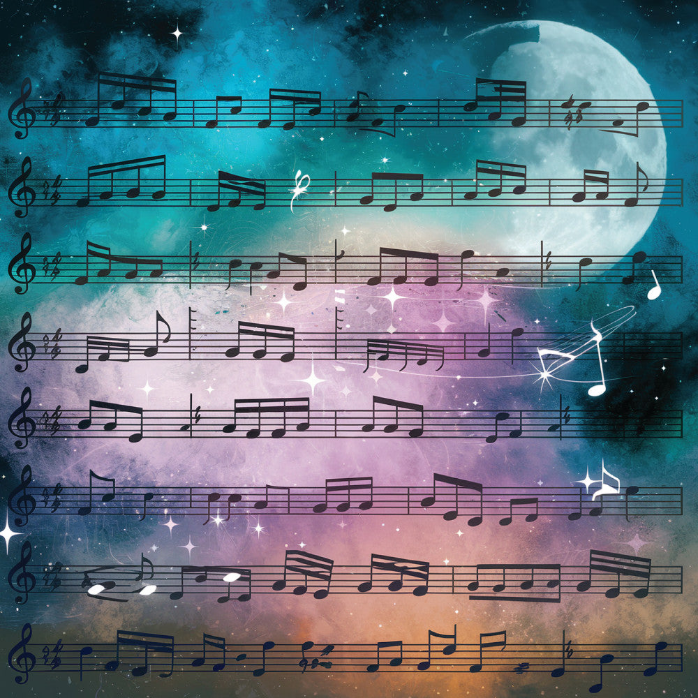Music Sheet Fabric Panel 14