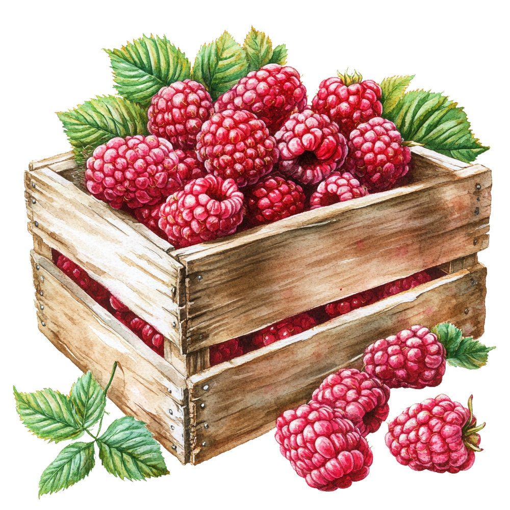 Raspberry Gardens Fabric Panel 14