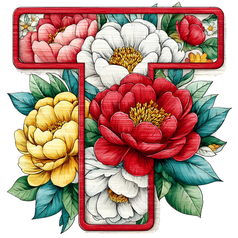 Wedding Alphabet Fabric Panel 1