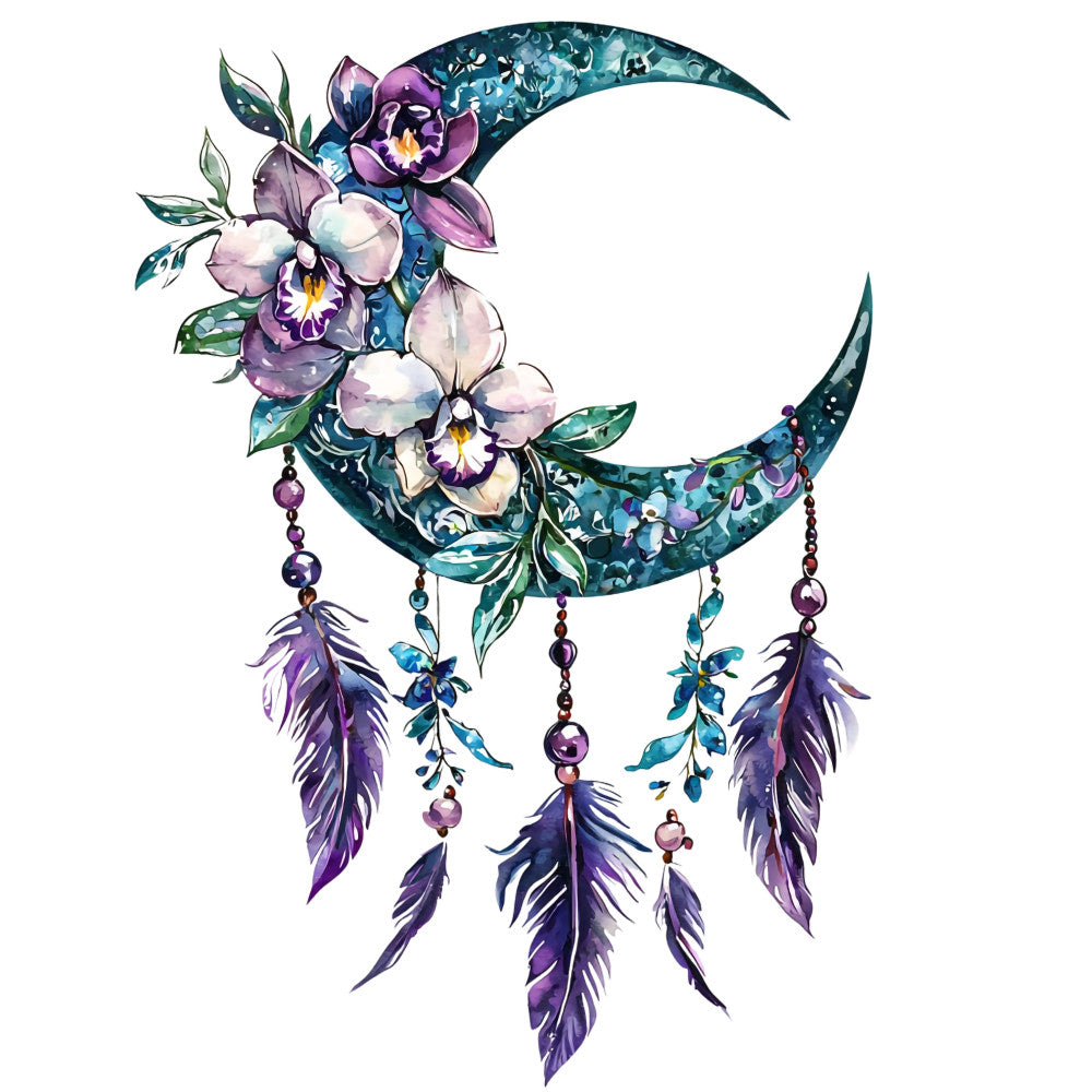 Floral Dreamcatcher Fabric Panel 16