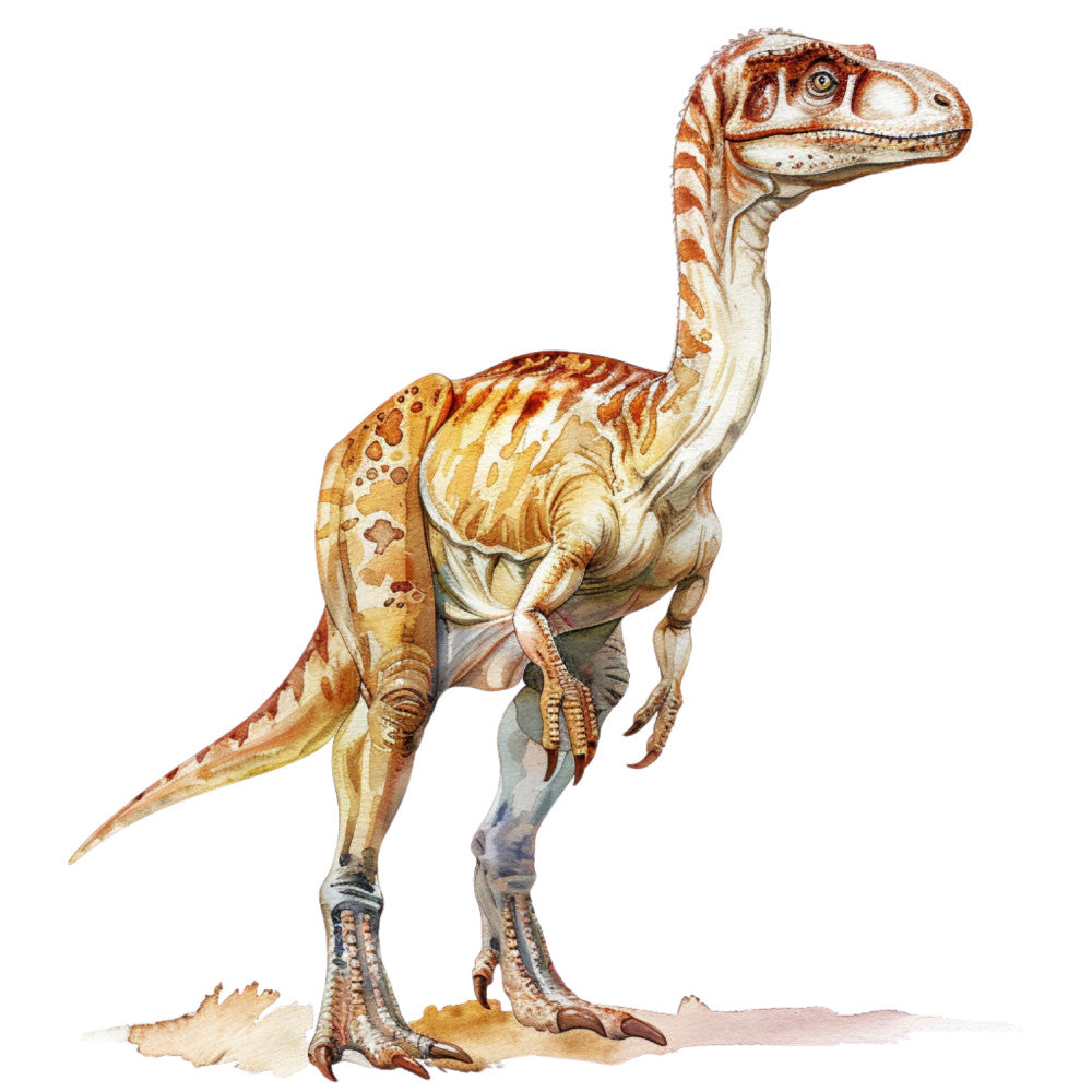 Watercolor Dinosaurs Fabric Panel 1