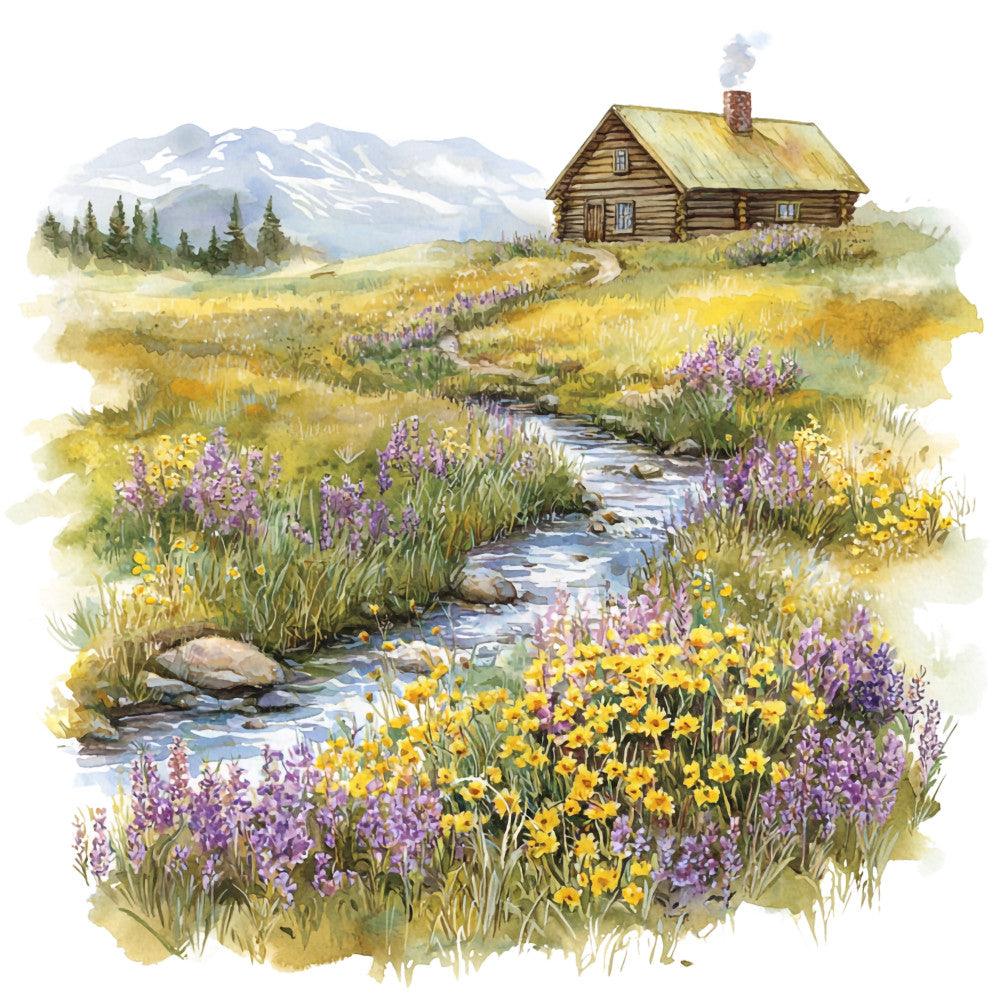 Greenland Landscape Fabric Panel 31