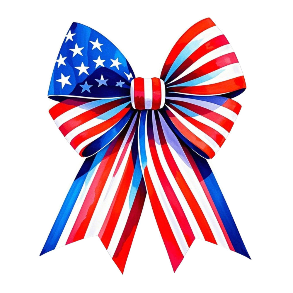 Patriotic Bows Fabric Panel 10