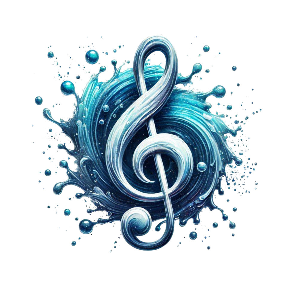 Musical Notes Fabric Panel 2